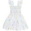 Spirals Print Gathered Dress - Dresses - 2