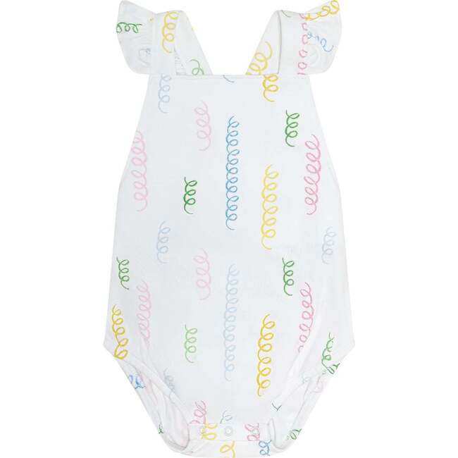 Spirals Print Ruffle Bubble
