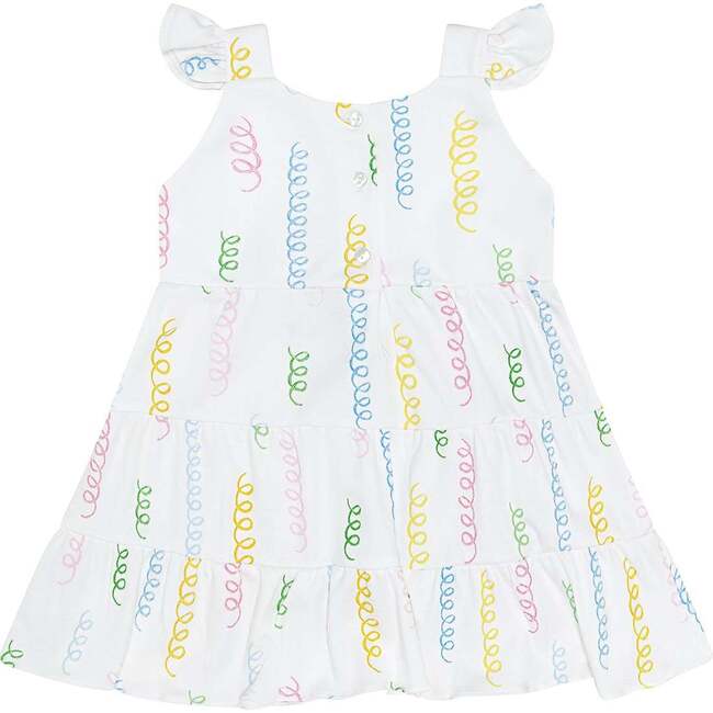 Spirals Print Ruffle Dress - Dresses - 2