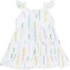 Spirals Print Ruffle Dress - Dresses - 2