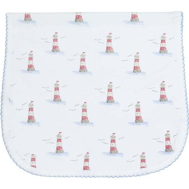 Lighthouse Print Burp Cloth