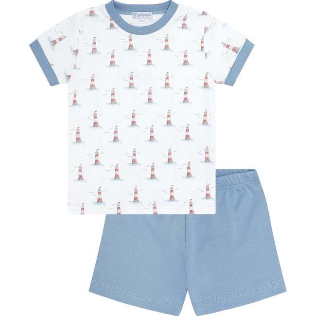 Lighthouse Print Boy Short Set