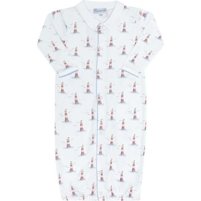 Lighthouse Print Converter Gown - Nightgowns - 2