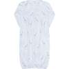 Blue Giraffe Print Smocked Gown - Nightgowns - 2