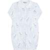 Blue Giraffe Print Converter Gown - Nightgowns - 1 - thumbnail