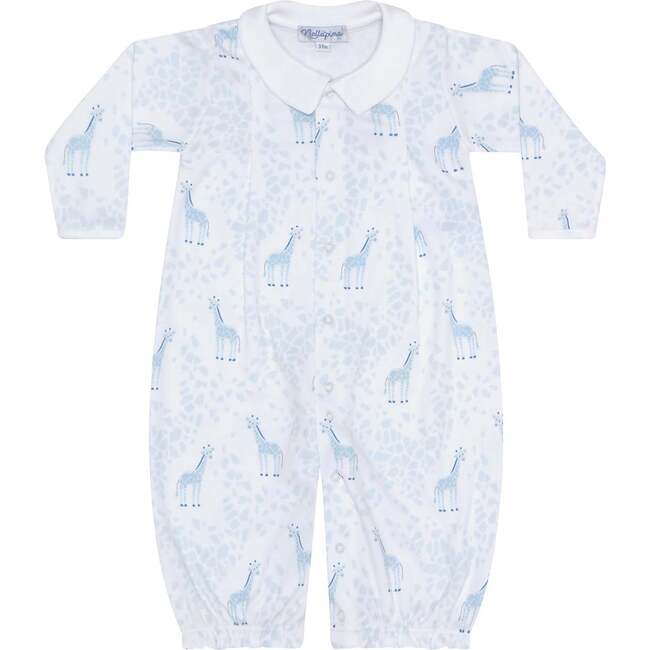 Blue Giraffe Print Converter Gown - Nightgowns - 2
