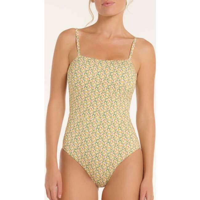 Maddy Scoop Neck One-Piece Swimsuit in Ditsy Floral