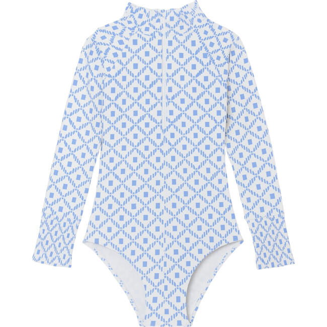 Little Gayle Girls One Piece Suit, Santorini Dots