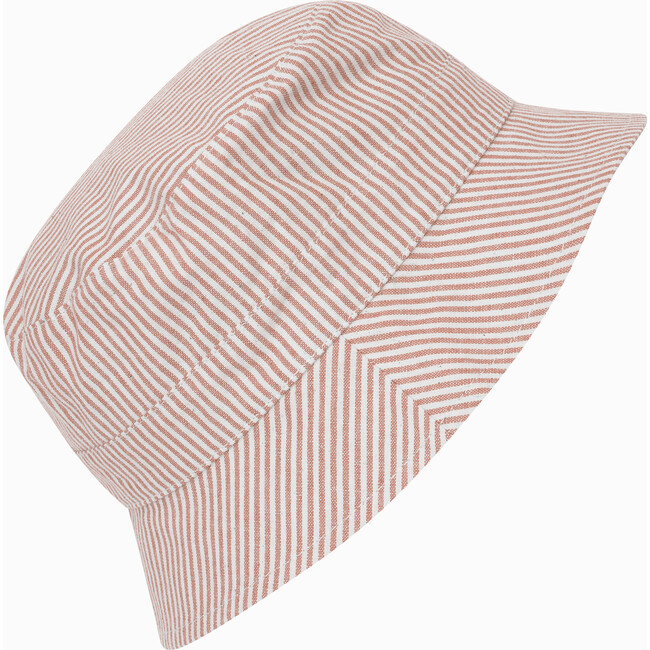 Bucket Hat W/Stripes, Irish Cream