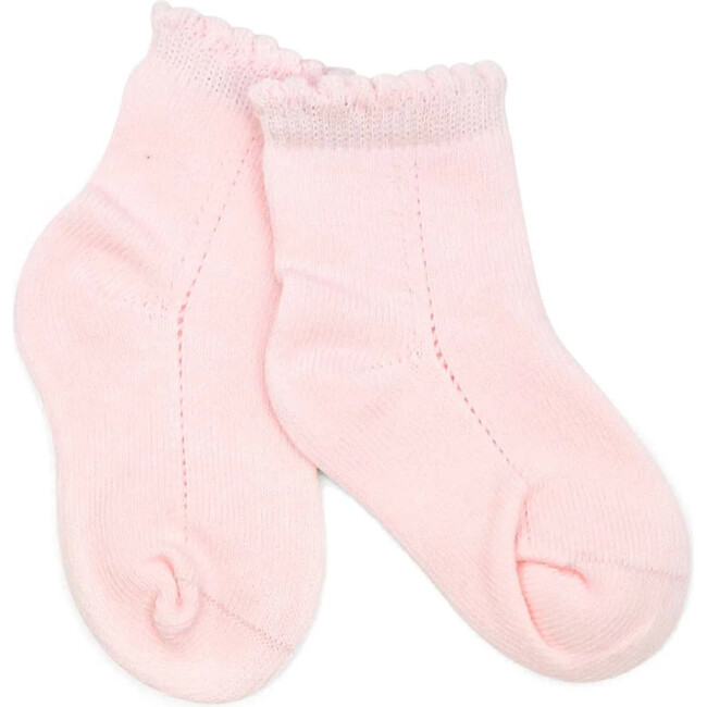 Openwork Ankle Sock, Pink