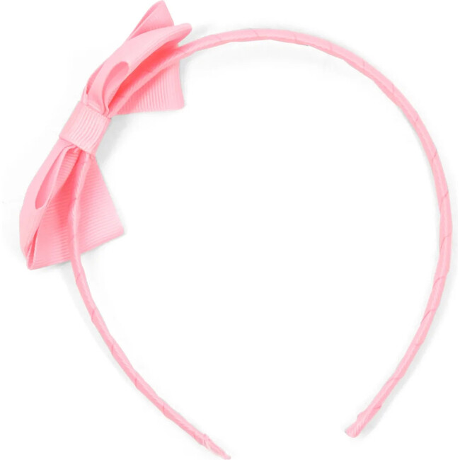 Grosgrain Bow Headband, Pink