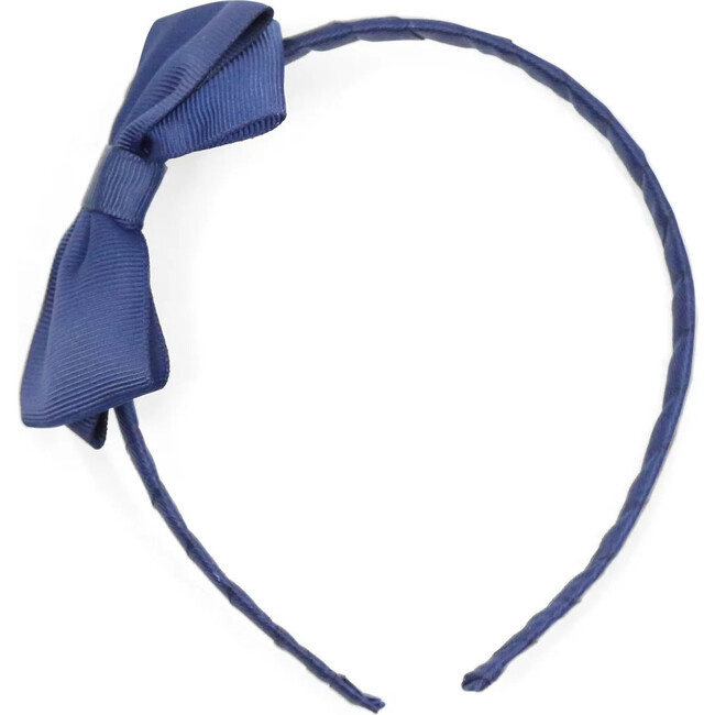 Grosgrain Bow Headband, Navy