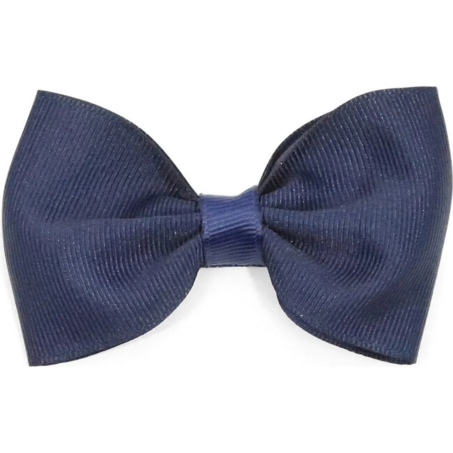 Grosgrain Bow Hair Clip, Navy