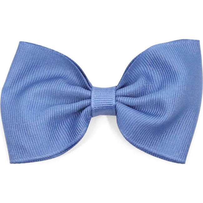 Grosgrain Bow Hair Clip, French Blue