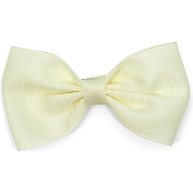 Grosgrain Bow Hair Clip, Butter Cream