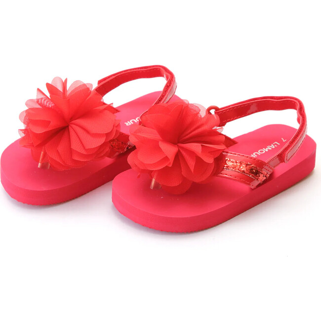 Kimberly EVA Glitter Flip Flop, Red
