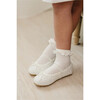Victoria Sparkle Glitter Flat, White - Flats - 3