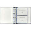 Medium Clear Pocket Pebble Grain Leather Photo Album, White - Frames - 2