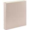 Large Clear Pocket Pebble Grain Leather Photo Album, Light Pink - Frames - 1 - thumbnail
