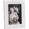 5" x 7" Pebble Grain Leather Frame, White - Frames - 3