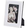 4" x 6" Pebble Grain Leather Frame, White - Frames - 3