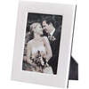 5" x 7" Pebble Grain Leather Frame, White - Frames - 4