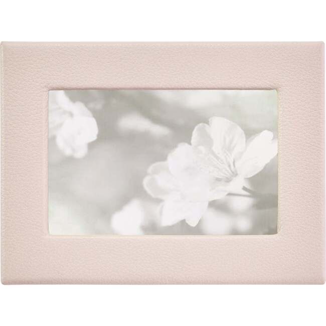 4" x 6" Pebble Grain Leather Frame, Light Pink - Frames - 2