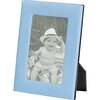 4" x 6" Pebble Grain Leather Frame, Light Blue - Frames - 5