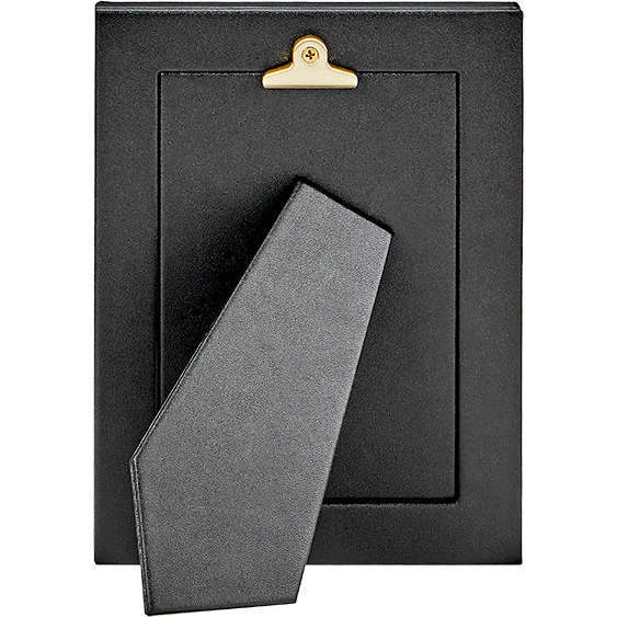 4" x 6" Pebble Grain Leather Frame, Light Blue - Frames - 6