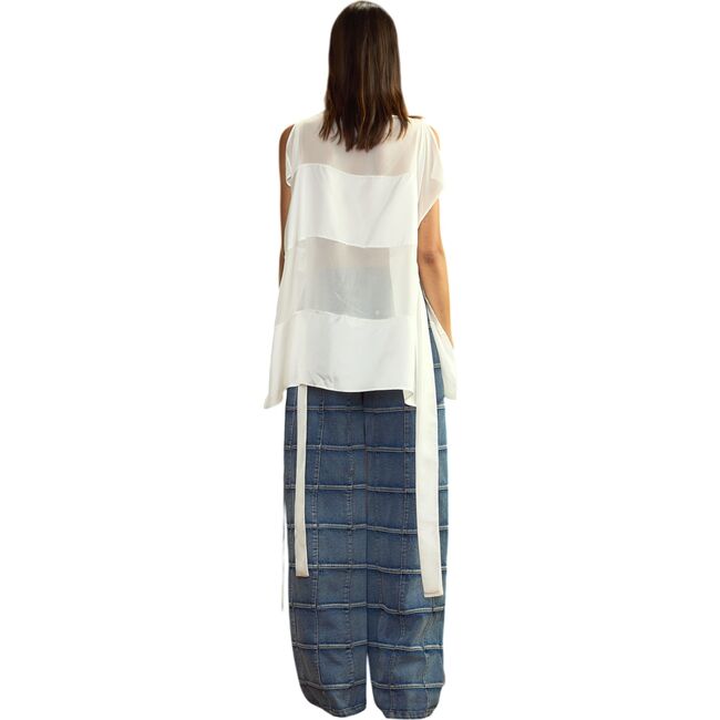 Windswept Silk Blouse, White