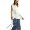 Windswept Silk Blouse, White - Shirts - 3