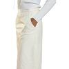 The London Leather Midi Skirt, Off White - Skirts - 2