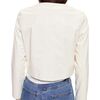 The London Leather Cropped Jacket, Off White - Jackets - 3