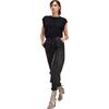 The London Leather Jogger, Black - Sweatpants - 3