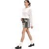 Snake-Embossed Vegan Leather Skirt, Multi - Skirts - 3