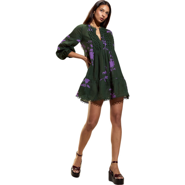 Sorrento Dress, Green/Purple - Dresses - 3