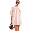 Macaron Mini Shift Dress, Pink - Dresses - 1 - thumbnail