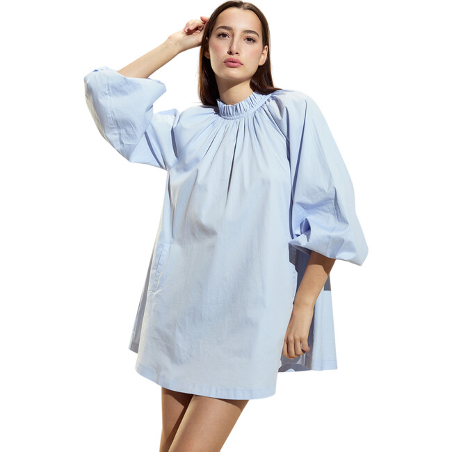 Macaron Mini Shift Dress, Blue