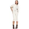 LEATHER CAPRIS, Off White - Pants - 3