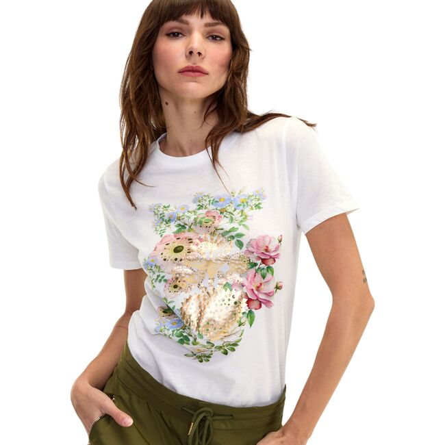 Heart of Gold Tee, White