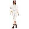 LEATHER OVERSIZED BOMBER JACKET, Off White - Jackets - 2