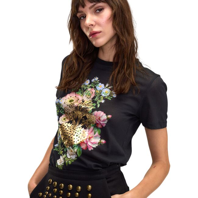 Heart of Gold Tee, Black - T-Shirts - 2