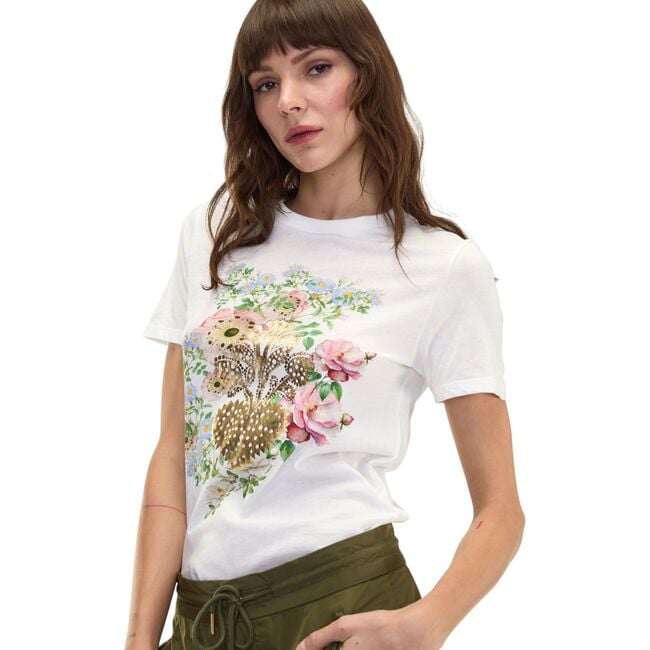 Heart of Gold Tee, White - T-Shirts - 2