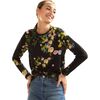 Everyday Long-Sleeve Tee, Black Floral - T-Shirts - 2