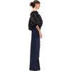 Embroidered Wide-leg Jean, Navy Black - Jeans - 2