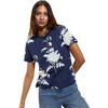 Everyday Cotton Tee, Navy/White - T-Shirts - 2