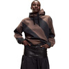 Drew Striped Hoodie, Black/Brown - Sweatshirts - 2