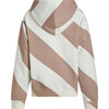 Drew Striped Hoodie, Camel White - Sweatshirts - 2