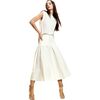 Downtown Leather Nylon Skirt, Off White - Skirts - 3