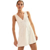 Paloma Mini Dress, White - Dresses - 1 - thumbnail